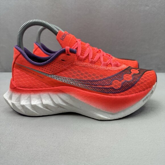 Womens Size 6.5 Saucony Endorphin Pro 4 Shoes Vizired Running Sneakers - Picture 1 of 8